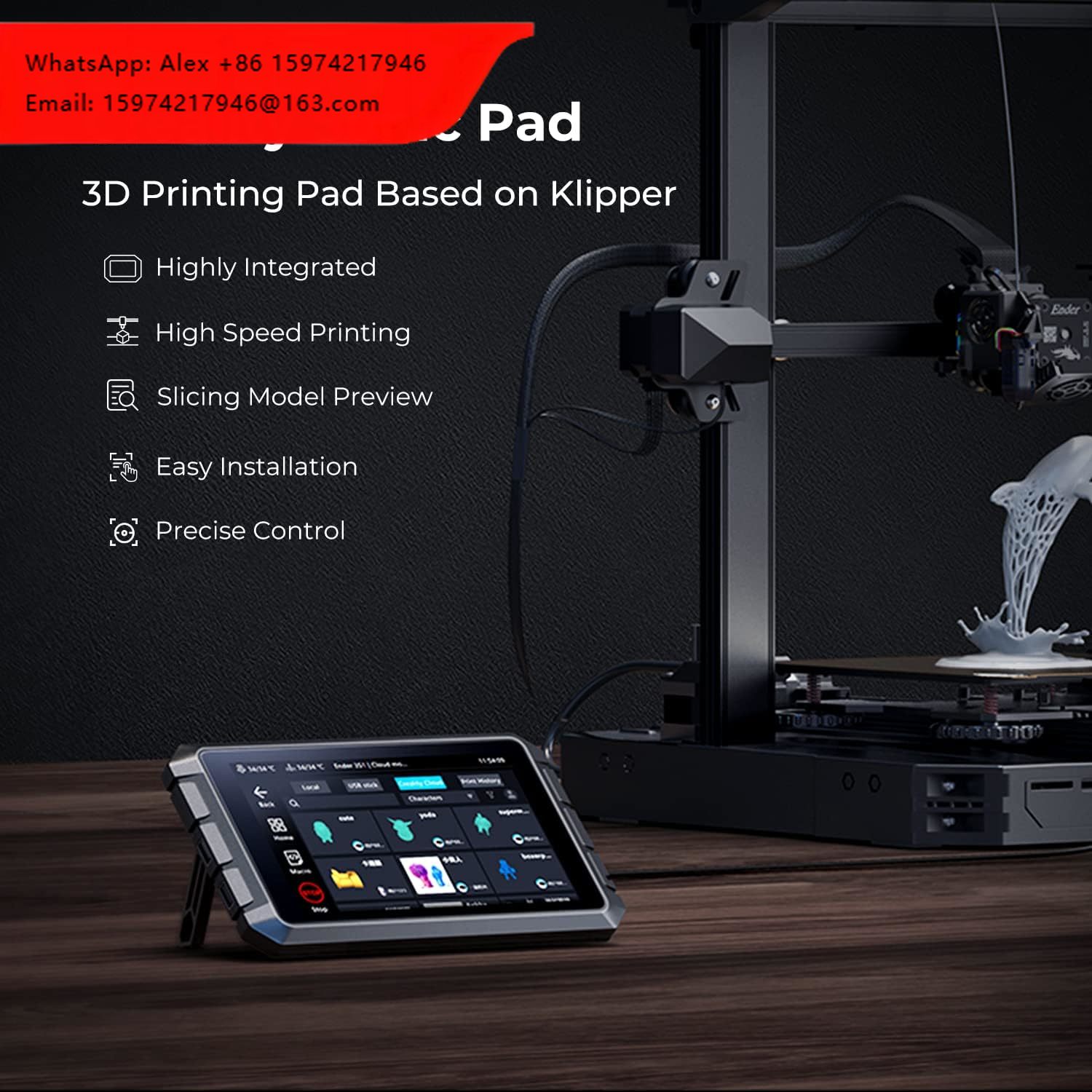 Klipper Pad 7 Inch - Смарт-планшет Creality Sonic Pad T800 с