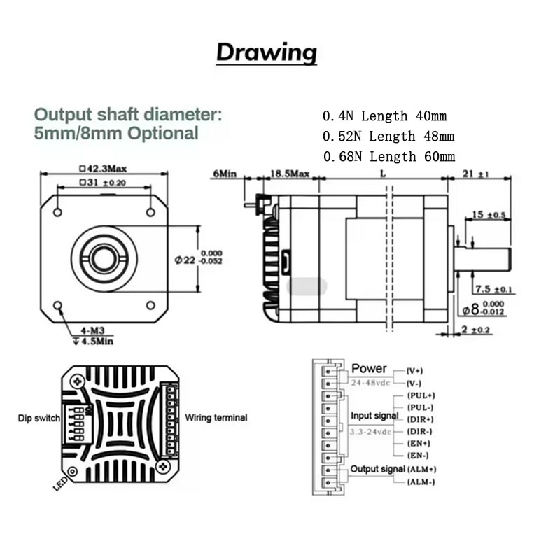 Nema17 Шаговый двигатель с зам – обзор и цена Closed Loop Stepper Motor Nema 17
