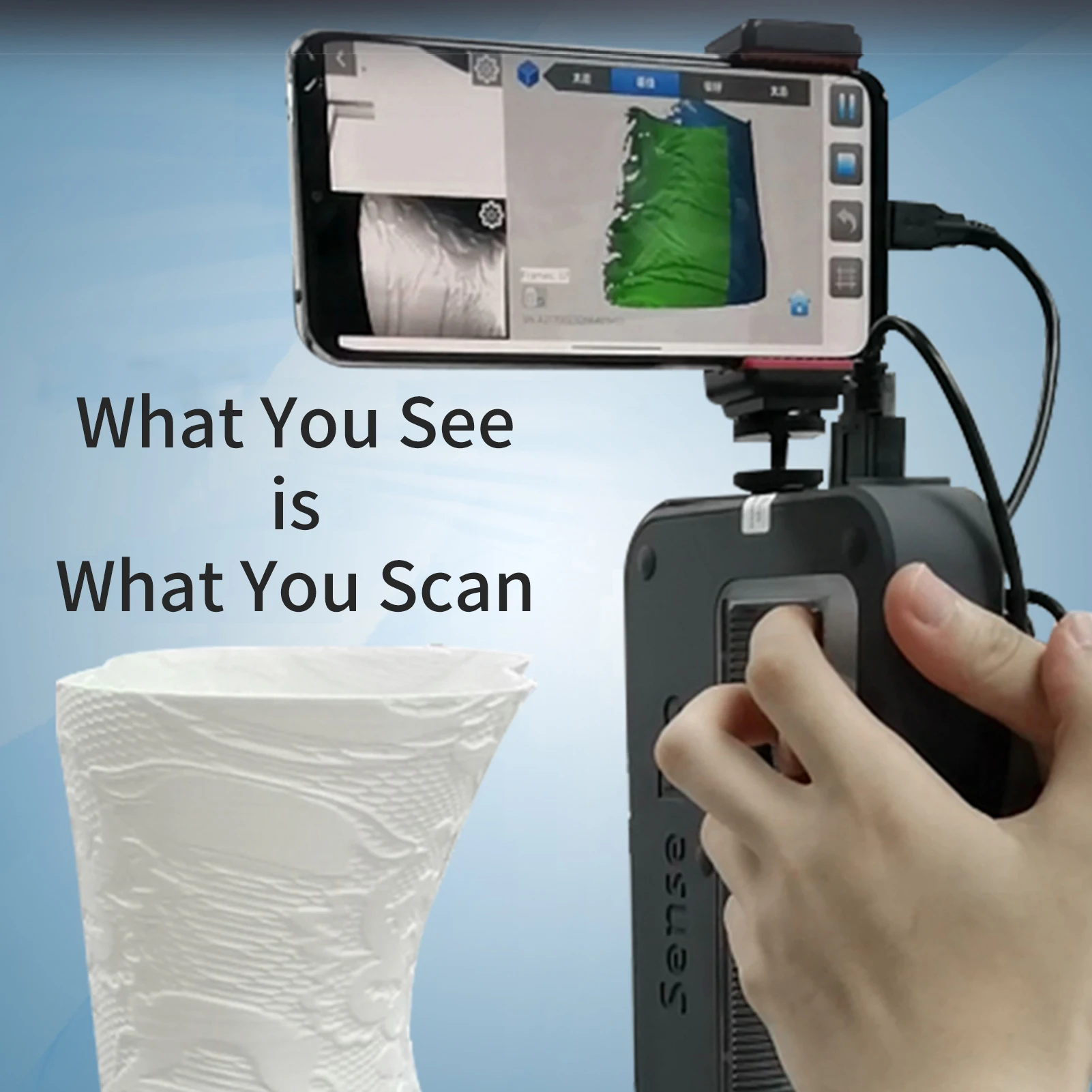 Портативный ручной 3D-сканер с – обзор и цена Handheld 3D Scanner High Precision